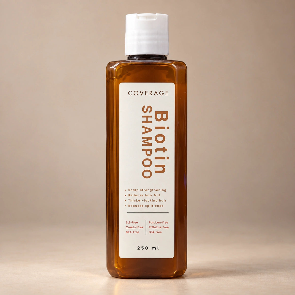 COVERAGE Biotin Shampoo bottle - sulphate-free biotin shampoo for hair fall in Pakistan