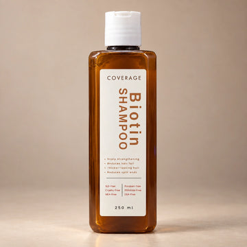 COVERAGE Biotin Shampoo bottle - sulphate-free biotin shampoo for hair fall in Pakistan