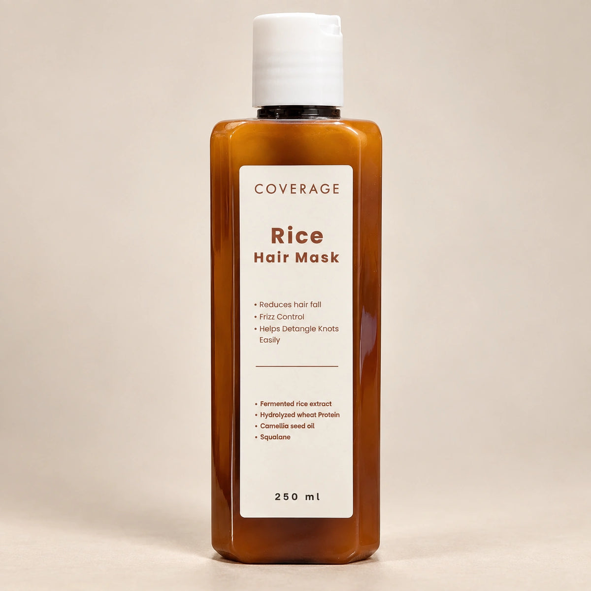 COVERAGE Rice Hair Mask bottle - fermented rice hair mask for dry, frizzy hair in Pakistan