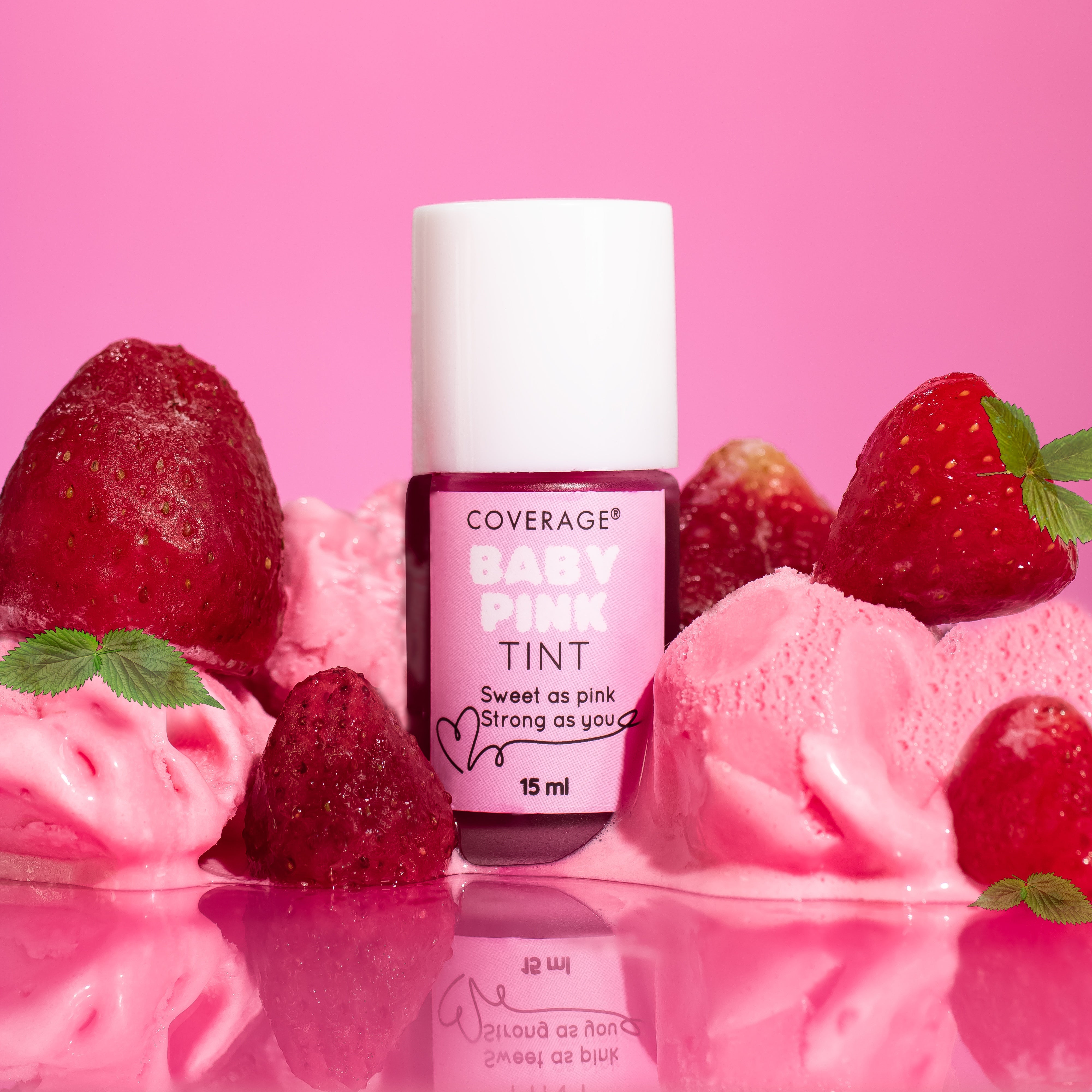 COVERAGE® Baby Pink Tint on cheeks lifestyle shot