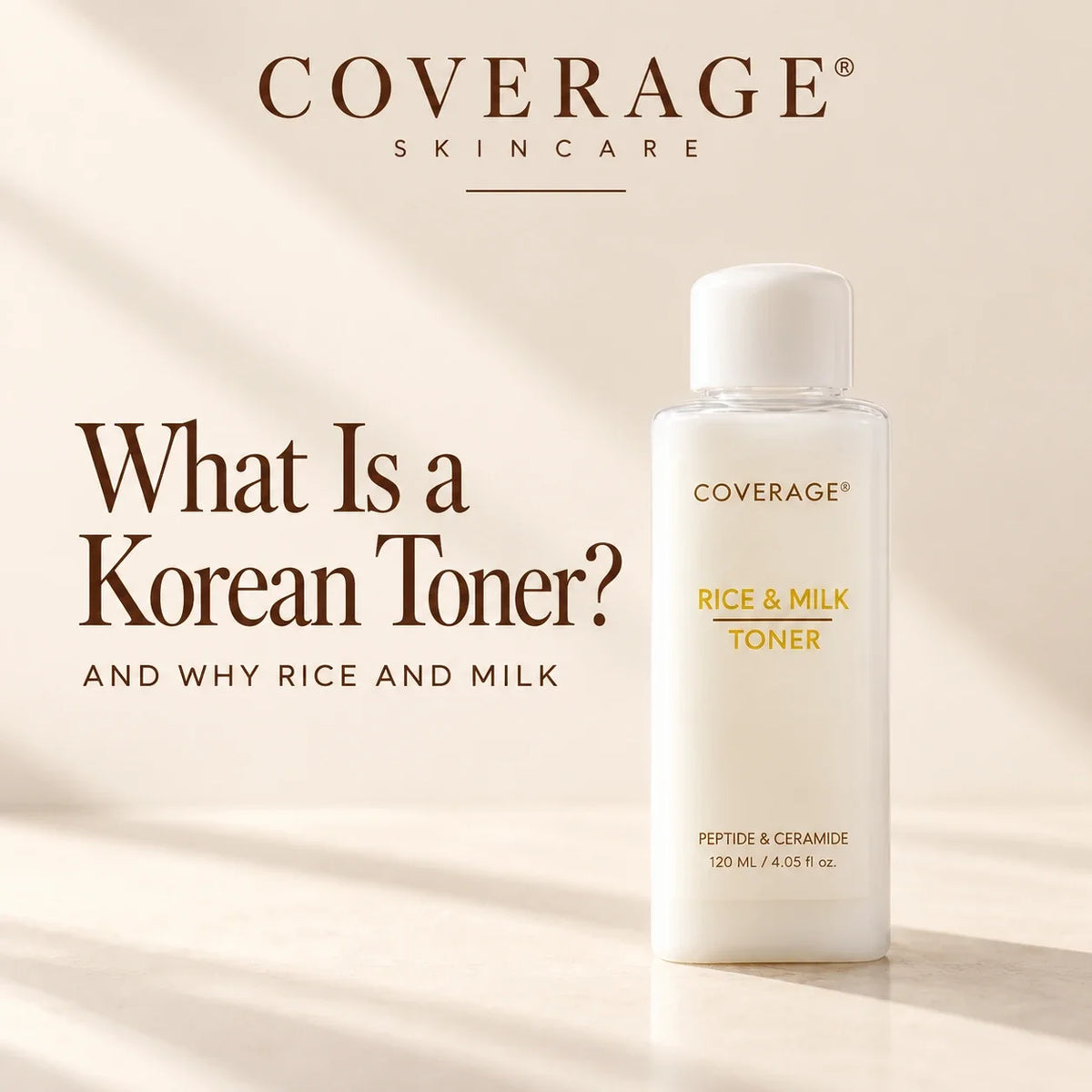 What is a Korean toner, explained with the COVERAGE Rice and Milk Toner