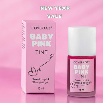 COVERAGE® Baby Pink Lip & Cheek Tint — blush pink tint for natural glow