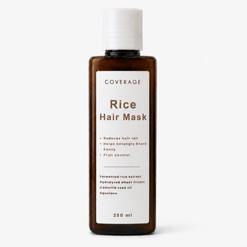 Coverage Rice Hair Mask 250ml - Deep Conditioning Hair Mask for Dry Damaged and Chemically Treated Hair Pakistan